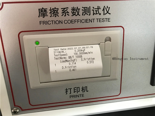 Laboratory Digital HDPE Film Friction Coefficient (COF) Tester