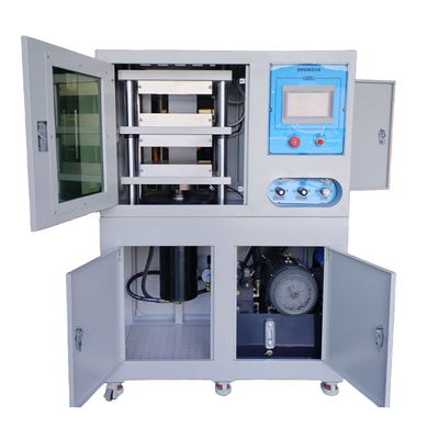 DH-FV50A 50 Ton Flat Vulcanizing Press Water Cooling Hydraulic Molding Machine for Rubber Plastic Pigment Stabilizer R&D Testing