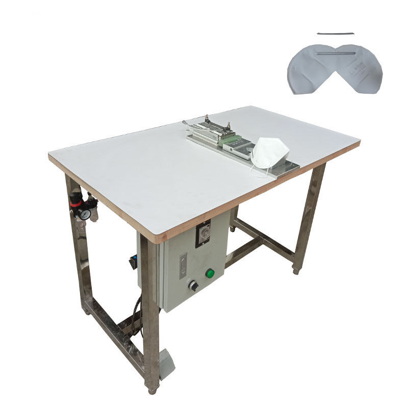 Semi-automatic N95 Mask Nose Bridge Beading Machine Hot Melt Aluminum Strip Machine Mask Welding Machine